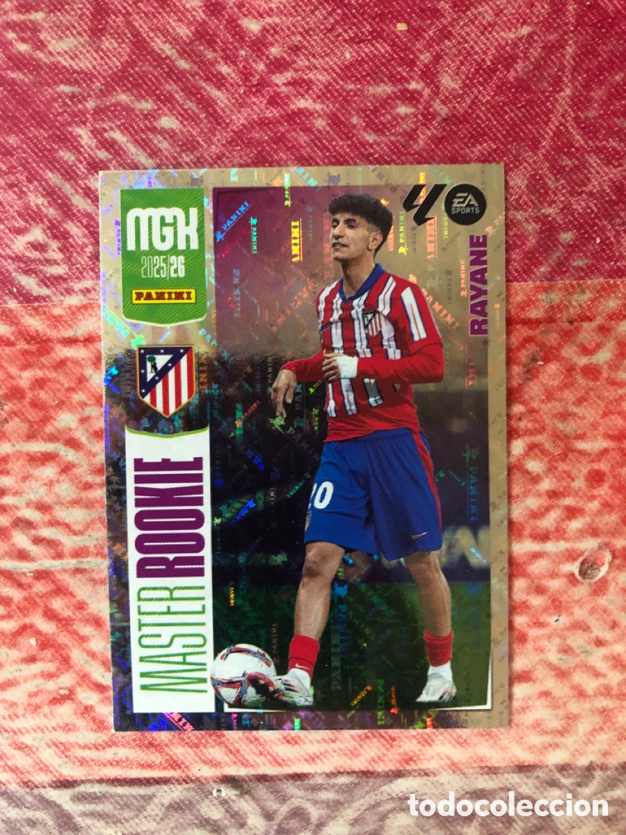 Cromos de f&uacute;tbol: 420 RAYANE ATLETICO DE MADRID MASTER ROOKIE FICHAS ALBUM MEGACRACKS 2025 2026 MGK 25 26