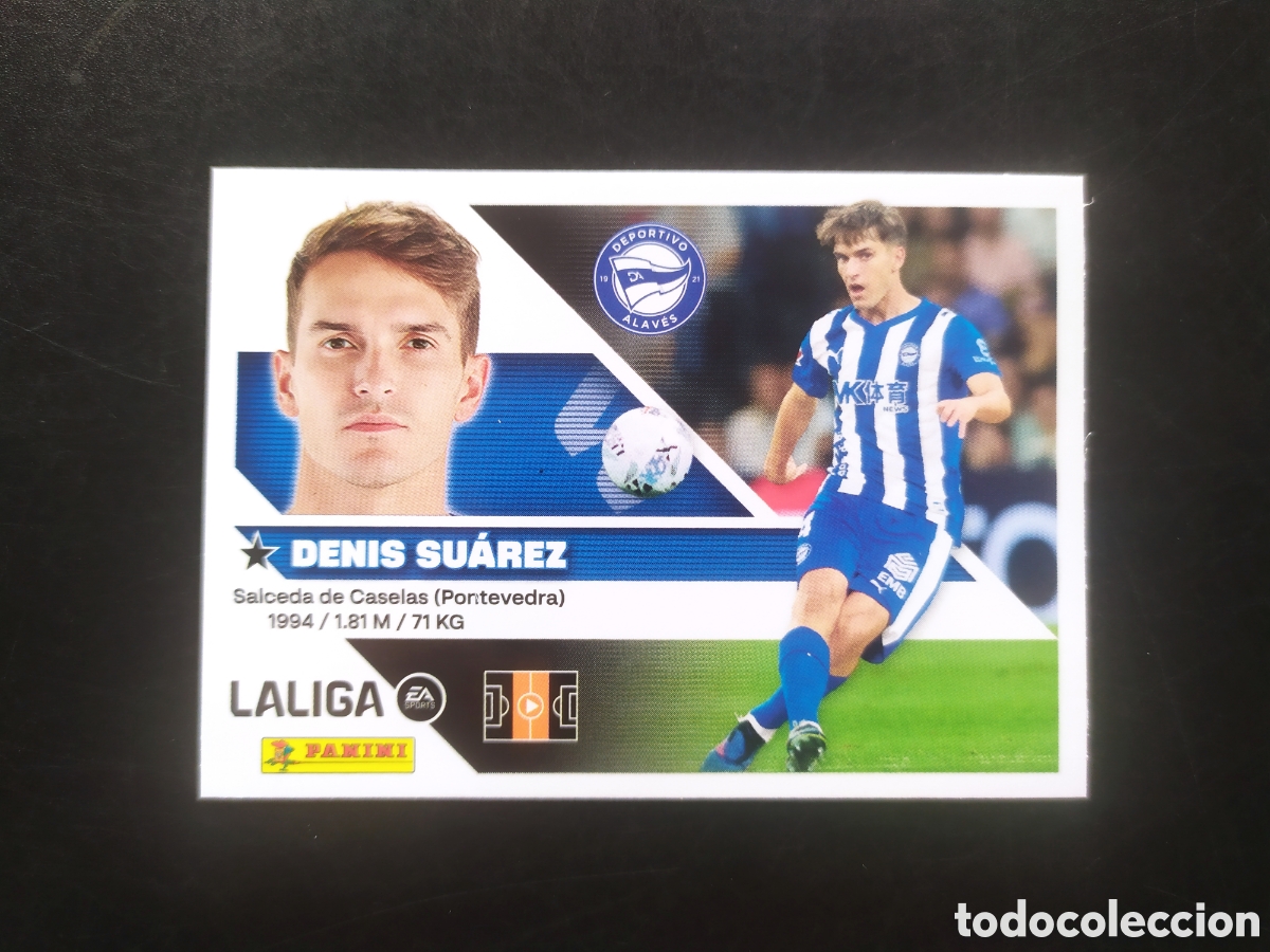 Cromos de f&uacute;tbol: Liga este 2026 2027 26 27 panini Denis Su&aacute;rez n&deg; 16 Alav&eacute;s