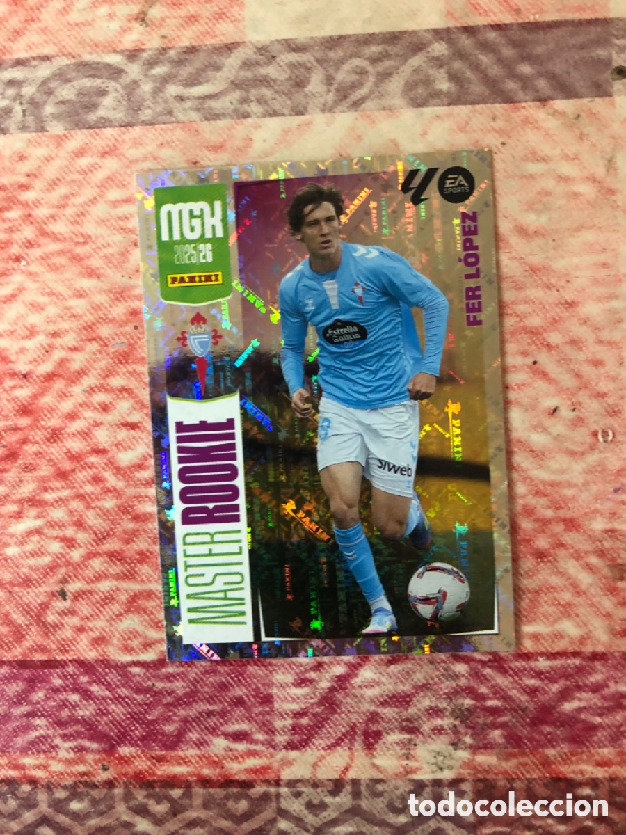 Cromos de f&uacute;tbol: Fer Lopez serie Master Rookie n&uacute;mero 411 Del Celta megacracks 25-26 2025-2026
