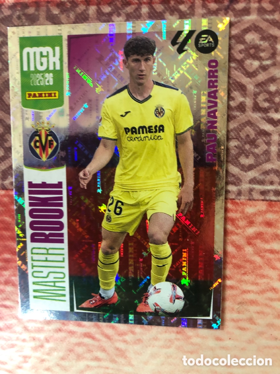 Cromos de f&uacute;tbol: 419 PAU NAVARRO VILLARREAL CF MASTER ROOKIE FICHAS ALBUM MEGACRACKS 2025 2026 MGK 25 26
