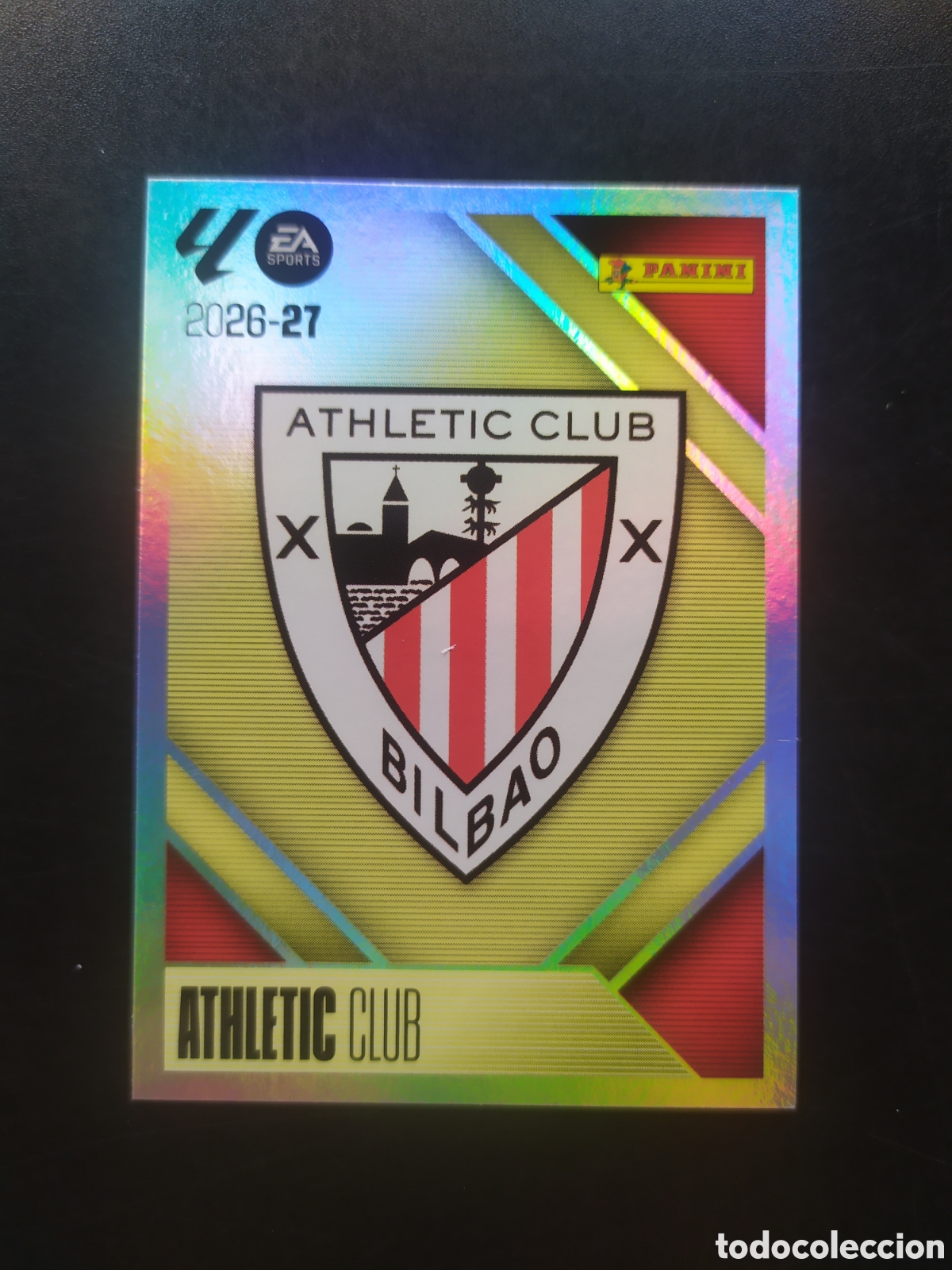 Cromos de f&uacute;tbol: Liga este 2026 2027 26 27 panini escudo n&deg; 1 Athletic Bilbao