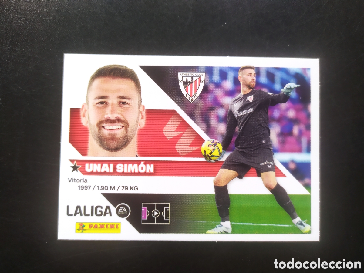 Cartes &agrave; collectionner de Football: Liga este 2026 2027 26 27 panini Unai Sim&oacute;n n&deg; 3 Athletic Bilbao