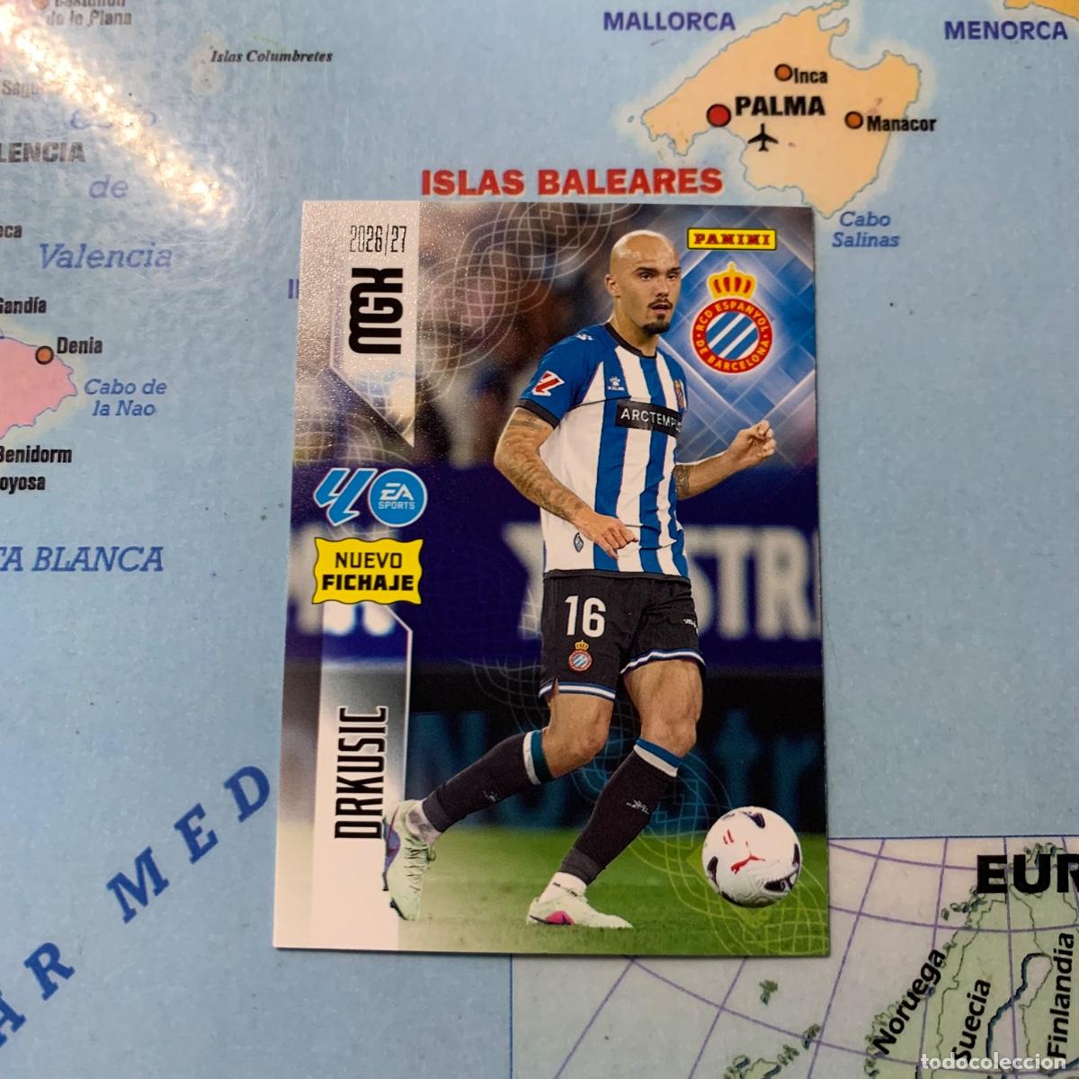 Cromos de f&uacute;tbol: Drukusic nuevo fichaje n&uacute;mero 476 Del Espa&ntilde;ol megacracks 26-27 2026-2027