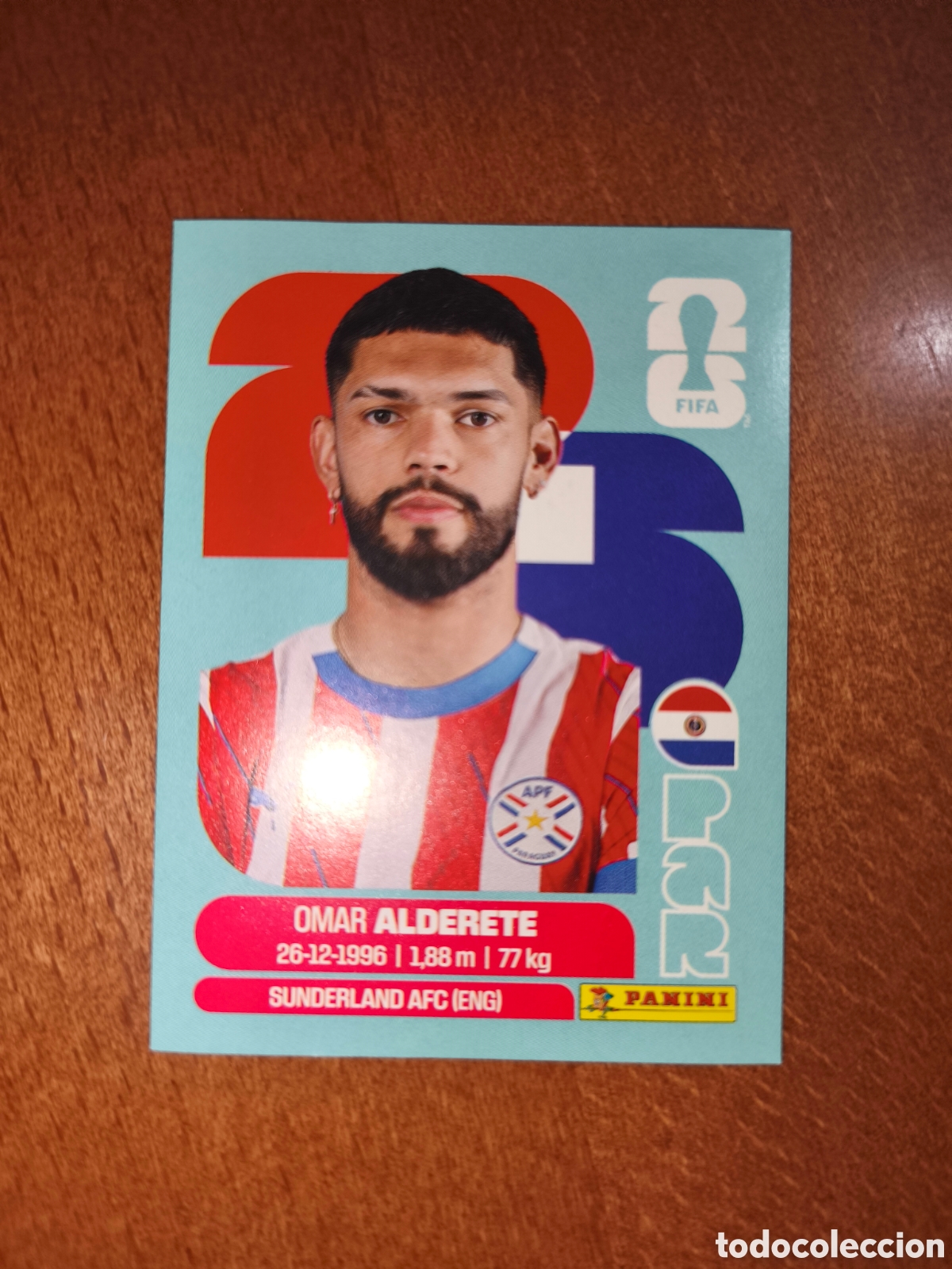 Cromos de f&uacute;tbol: PAR7 Omar Alderete PAR 7 Fifa World Cup 2026 Paraguay