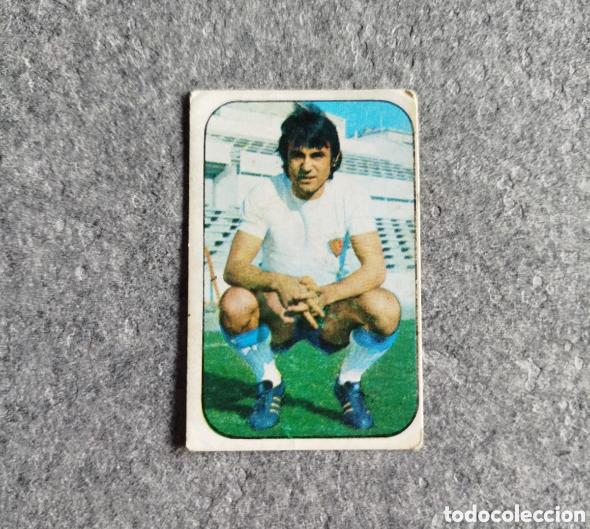 Cromos de f&uacute;tbol: SIN PEGAR VIOLETA REAL ZARAGOZA 76 77 1976 1977 EDICIONES ESTE CROMO NUEVO NUNCA PEGADO