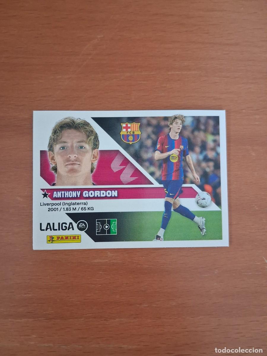 Cromos de f&uacute;tbol: Ediciones Este 2026 2027 26 27 Ultimos Fichajes FC Barcelona 24 Gordon