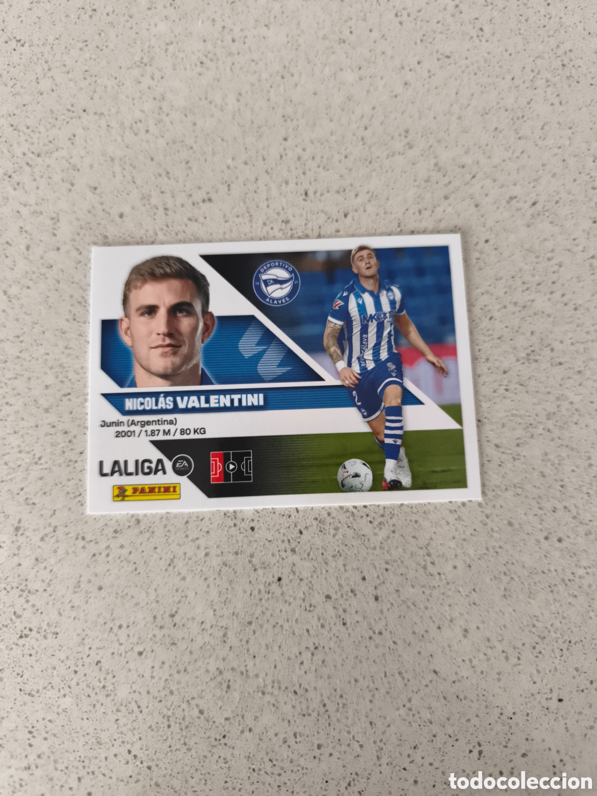 Cartes &agrave; collectionner de Football: CROMO N&Uacute;MERO 30; &Uacute;LTIMO FICHAJE VALENTINI ALAV&Eacute;S. LIGA ESTE 26/27. PANINI. TERCERA EDICI&Oacute;N.