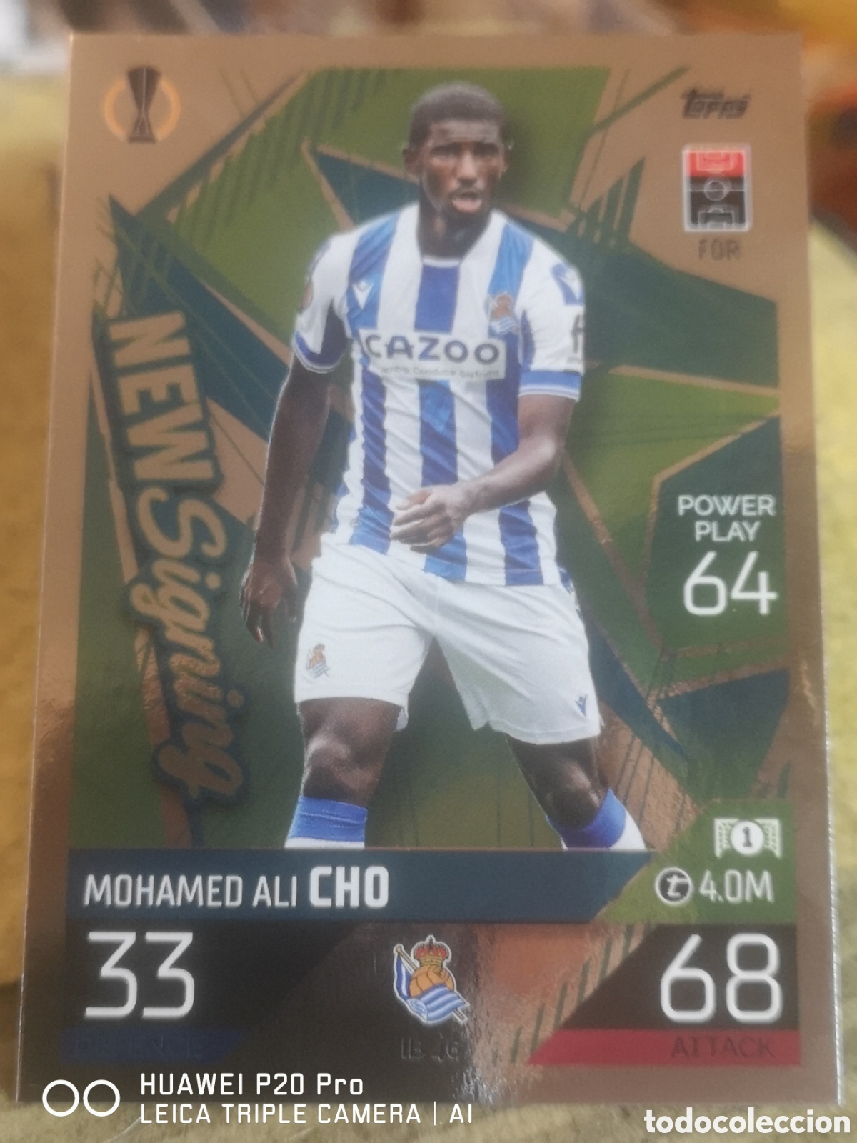 Cromos de f&uacute;tbol: IB 46 MOHAMED ALI CHO NEW SIGNING TOPPS MATCH ATTAX CHAMPIONS 2022-2023