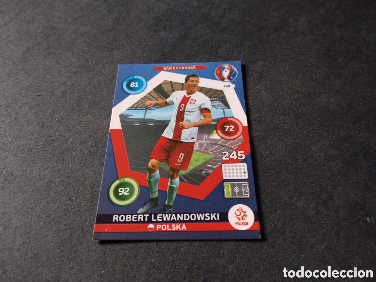 Cromos de f&uacute;tbol: Cromo futbol Robert Lewandowski, Polonia