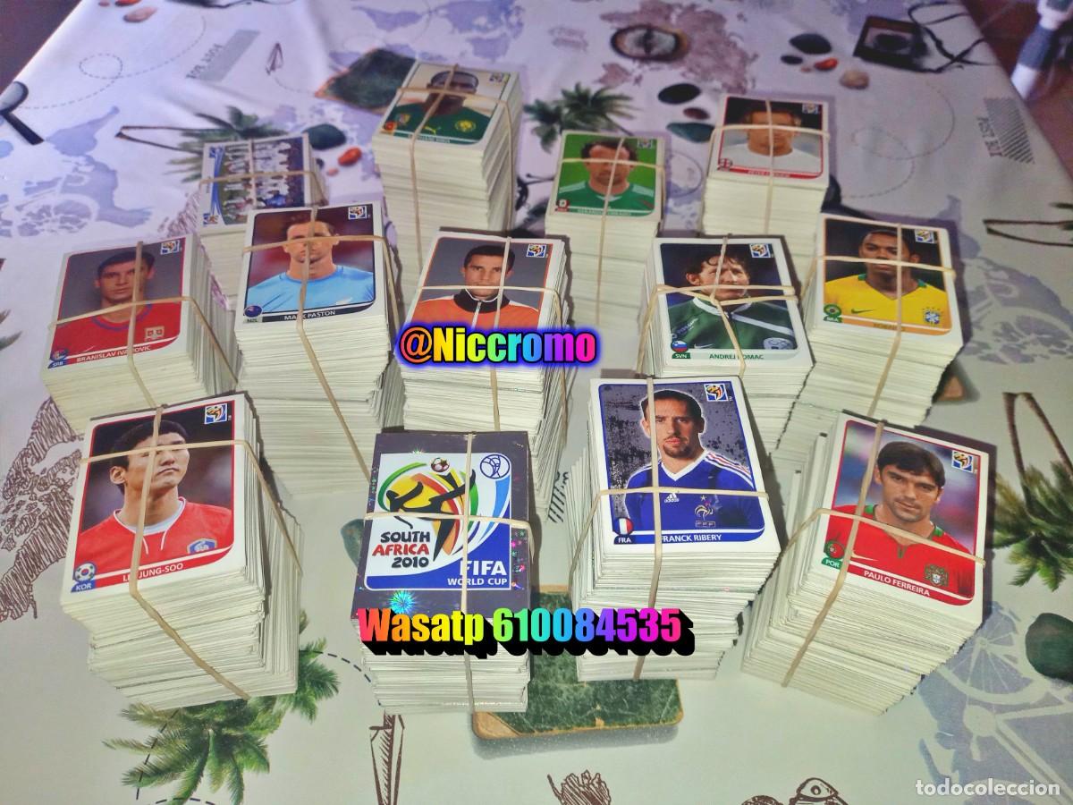 Cromos de f&uacute;tbol: 1000 cromos sudafrica 2010 world cup panini mundial futbol nuevos sin pegar pide faltas + niccromo