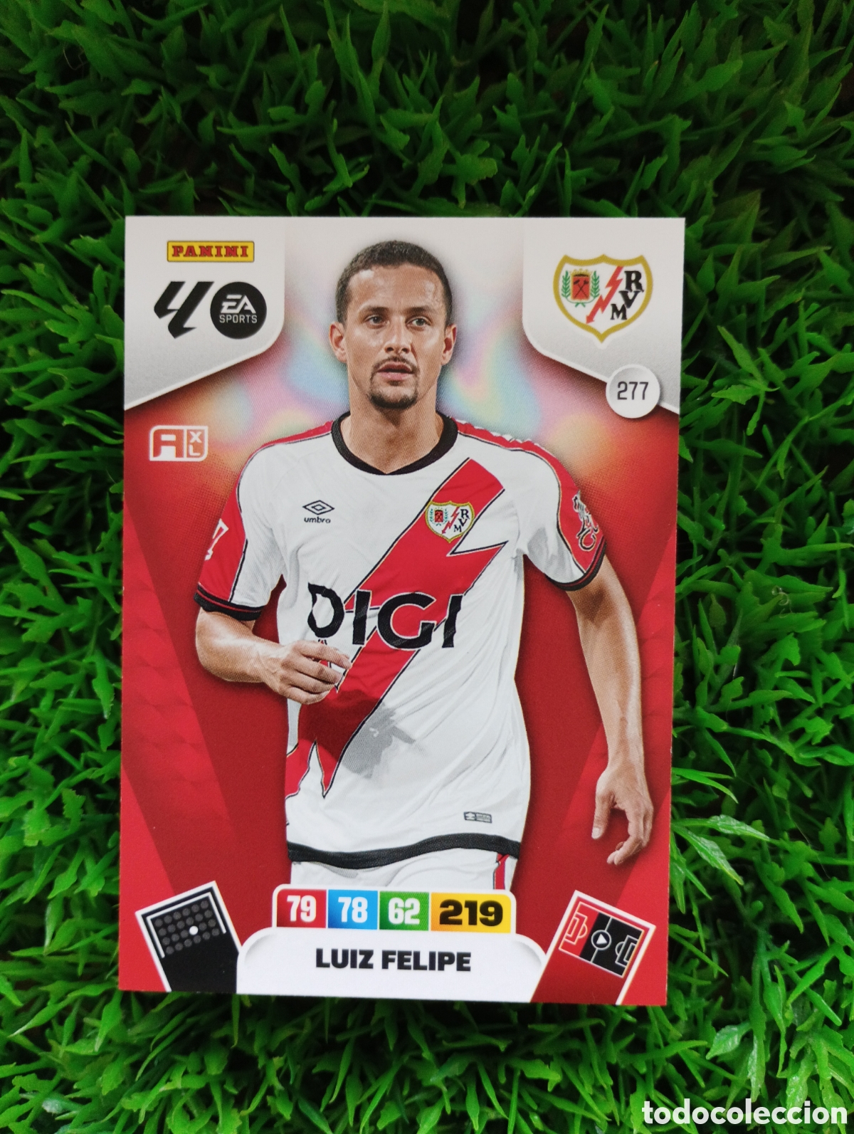 Cromos de f&uacute;tbol: Luiz Felipe Rayo Vallecano Adrenalyn 25-26 # 277