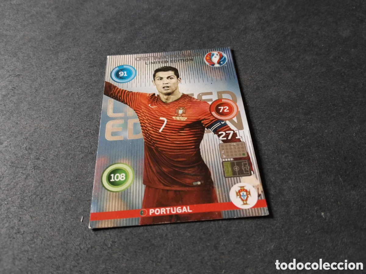 Cromos de f&uacute;tbol: Cromo futbol Cristiano Ronaldo, Portugal