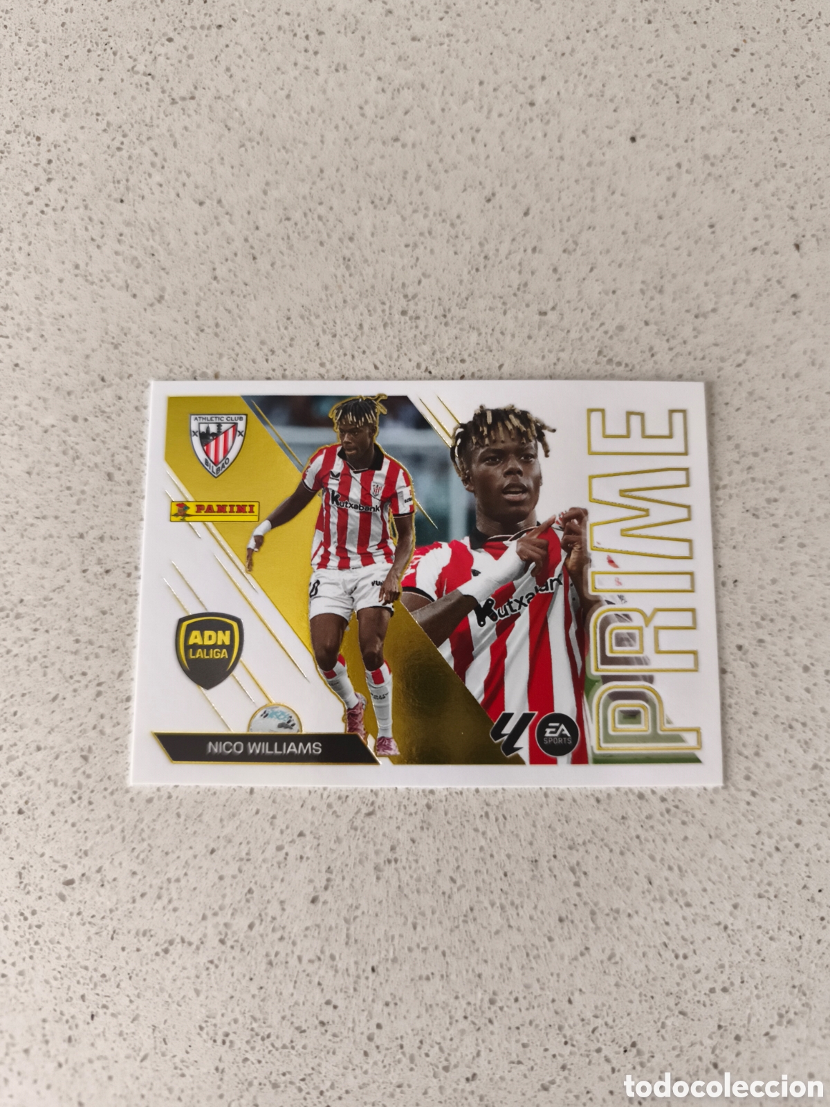 Cromos de f&uacute;tbol: CROMO N&Uacute;MERO 10 ADN LA LIGA PRIME NICO WILLIAMS ATHLETIC CLUB DE BILBAO . LIGA ESTE 26/27. PANINI.
