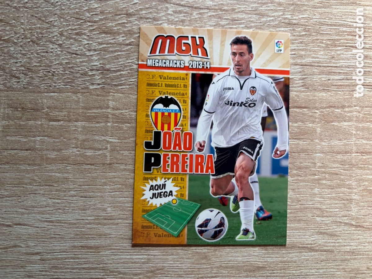 Cromos de f&uacute;tbol: JOAO PEREIRA MEGACRACKS MGK 2013 2014 13 14 VALENCIA CF