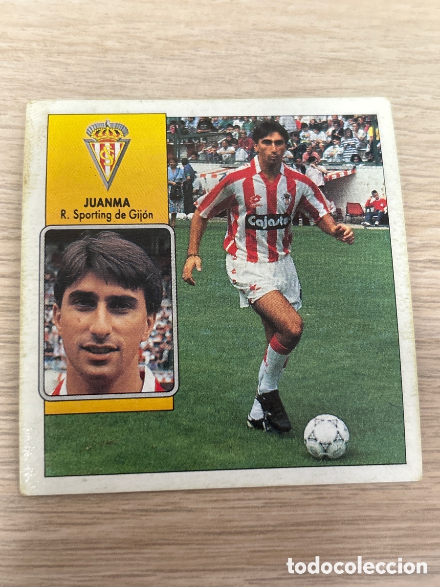 Cromos de f&uacute;tbol: JUANMA SPORTING GIJON BAJA LIGA ESTE 1992 1993 92 93 NUNCA PEGADO SIN PEGAR