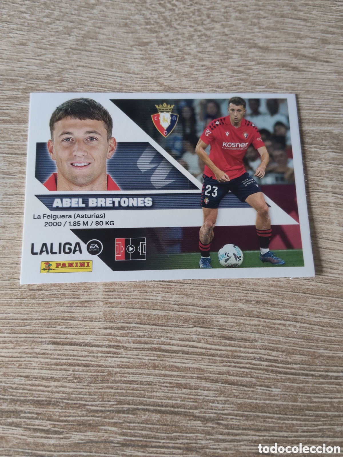 Fu&szlig;ball-Sticker: Abel Bretones Osasuna liga 2026 2027 26 27 ediciones este