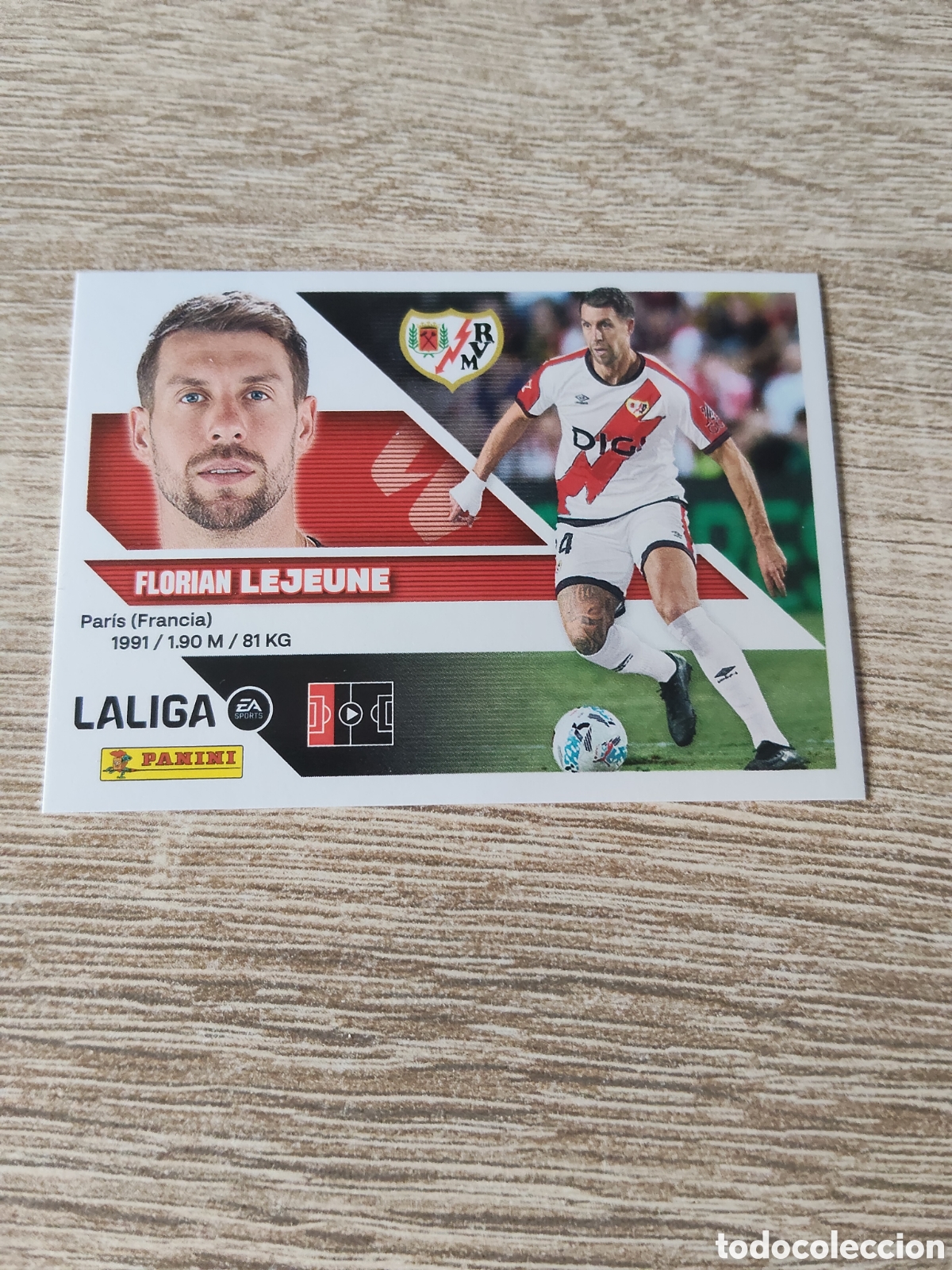 Cromos de f&uacute;tbol: Lejeune Rayo Vallecano liga 2026 2027 26 27 ediciones este