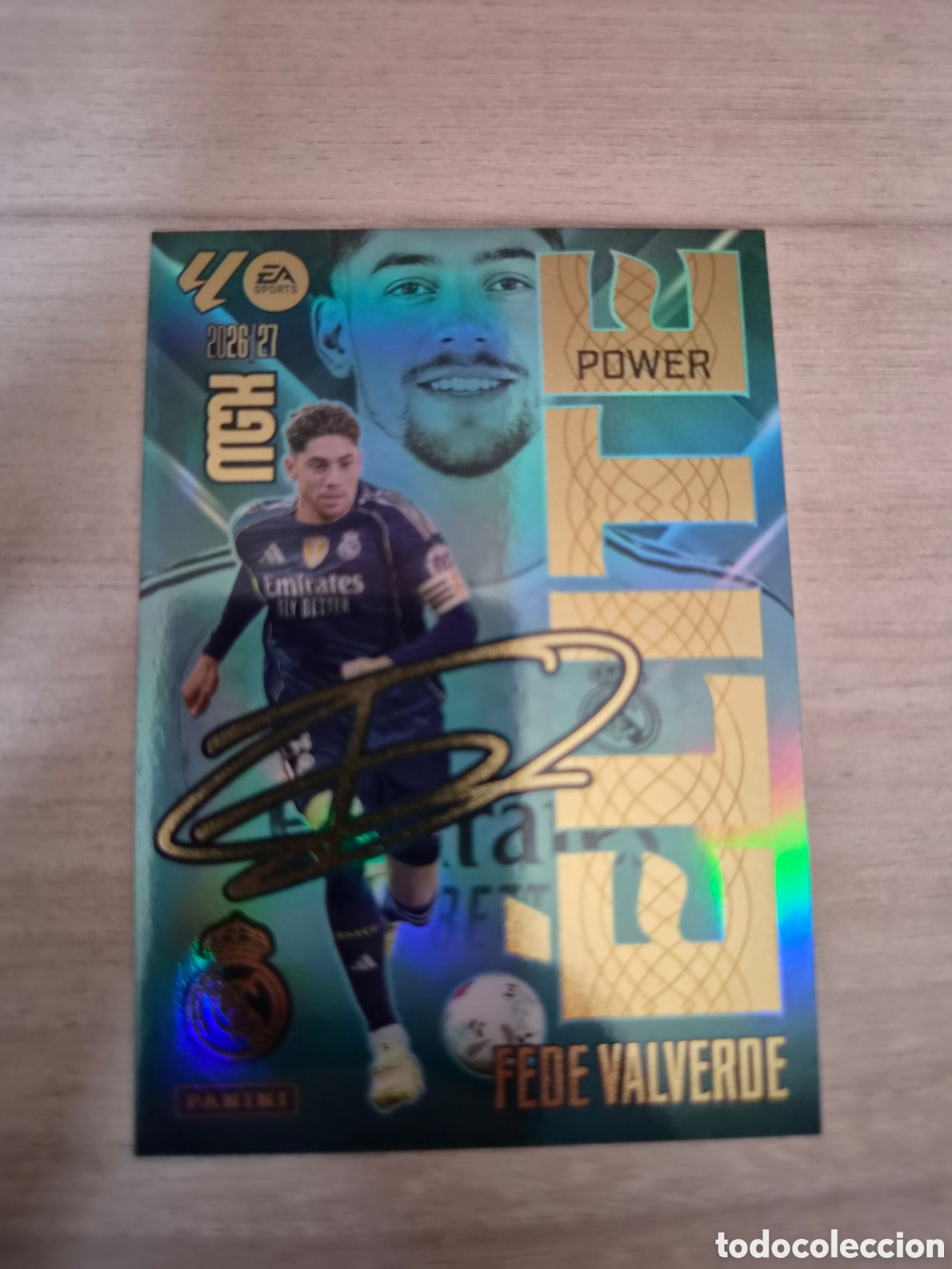 Cromos de f&uacute;tbol: P5 Elite Power Fede Valverde Megacracks 26/27