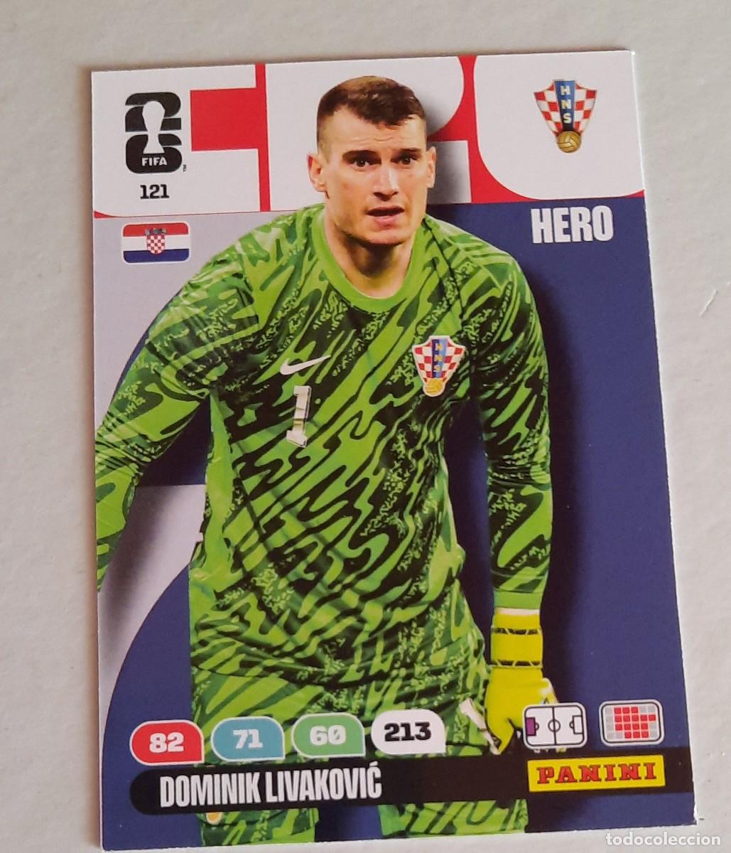 Cromos de f&uacute;tbol: Dominik Livakovic Croacia 121, World Cup 2026