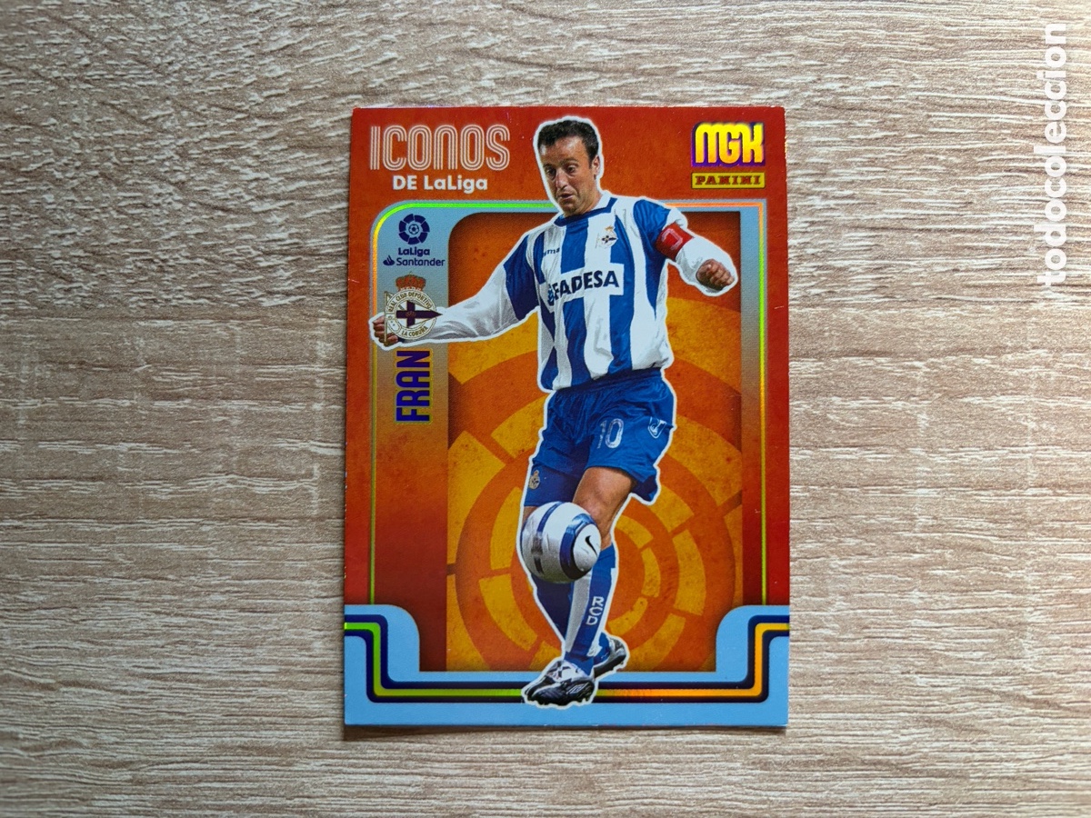 Cromos de f&uacute;tbol: FRAN ICONOS DE LALIGA PANINI MEGACRACKS MGK 2021 2022 21 22 DEPORTIVO LA CORU&Ntilde;A
