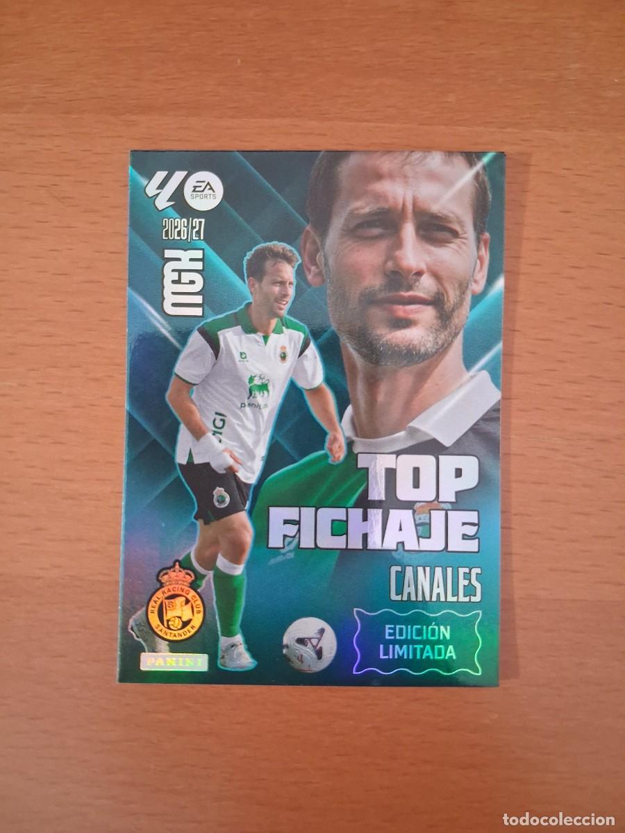 Cromos de f&uacute;tbol: Megacracks 2026 2027 26 27 Top Fichaje Edici&oacute;n Limitada Racing de Santander Canales