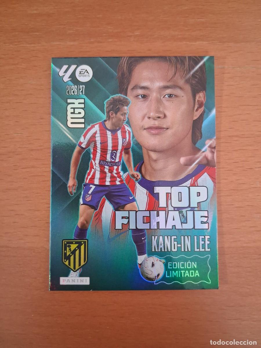 Cromos de f&uacute;tbol: Megacracks 2026 2027 26 27 Top Fichaje Edici&oacute;n Limitada Atletico de Madrid Kang-In Lee