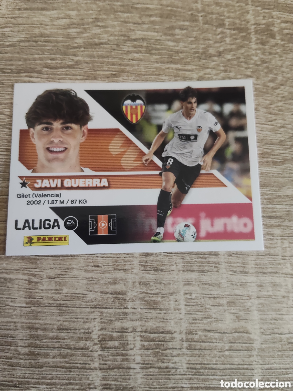 Cromos de f&uacute;tbol: Javi Guerra Valencia liga 2026 2027 26 27 ediciones este