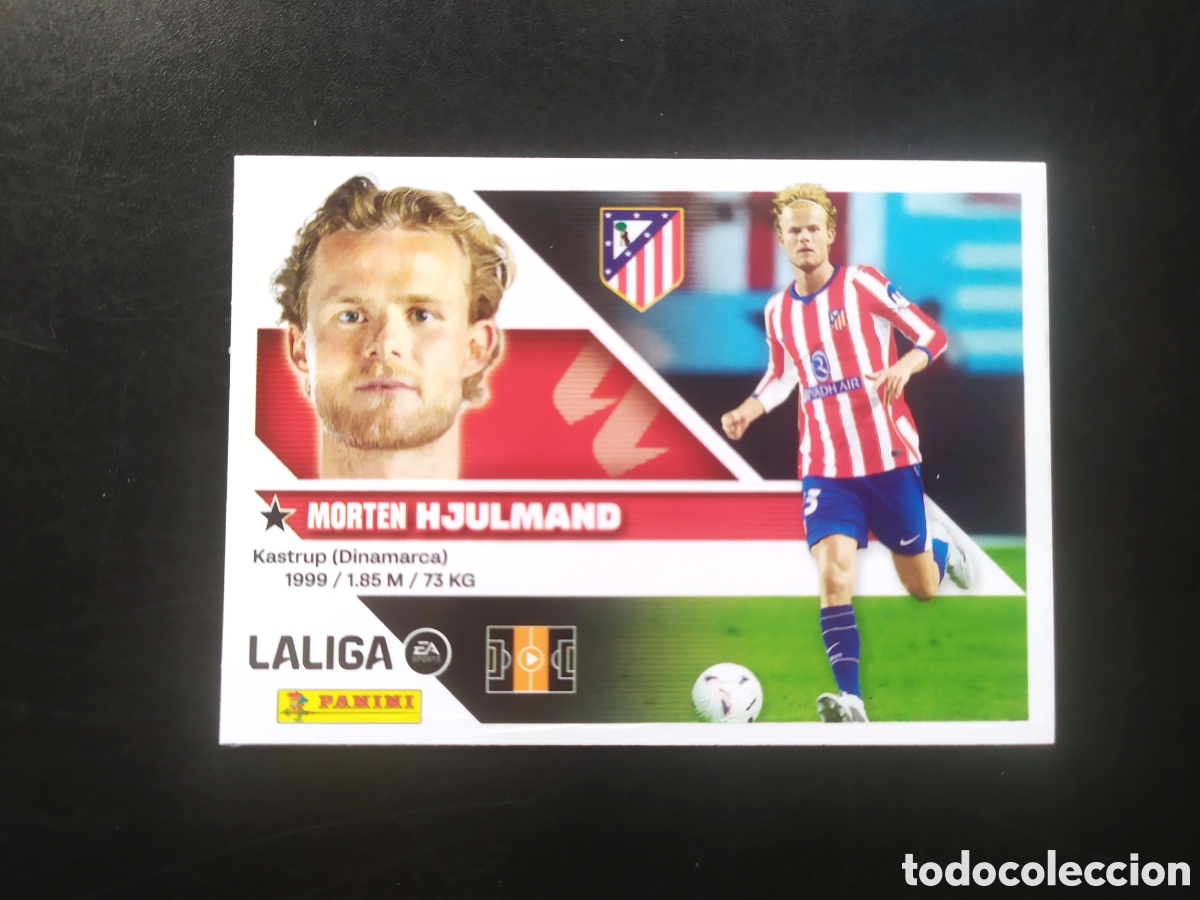 Cromos de f&uacute;tbol: Liga este 2026 2027 26 27 panini Hjulmand fichaje n&deg; 5 Atl&eacute;tico Madrid