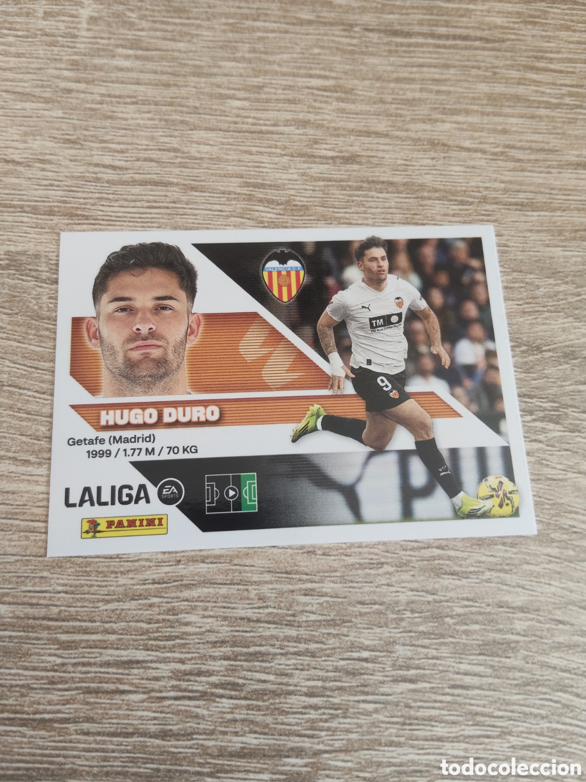 Cromos de f&uacute;tbol: Hugo Duro Valencia liga 2026 2027 26 27 ediciones este