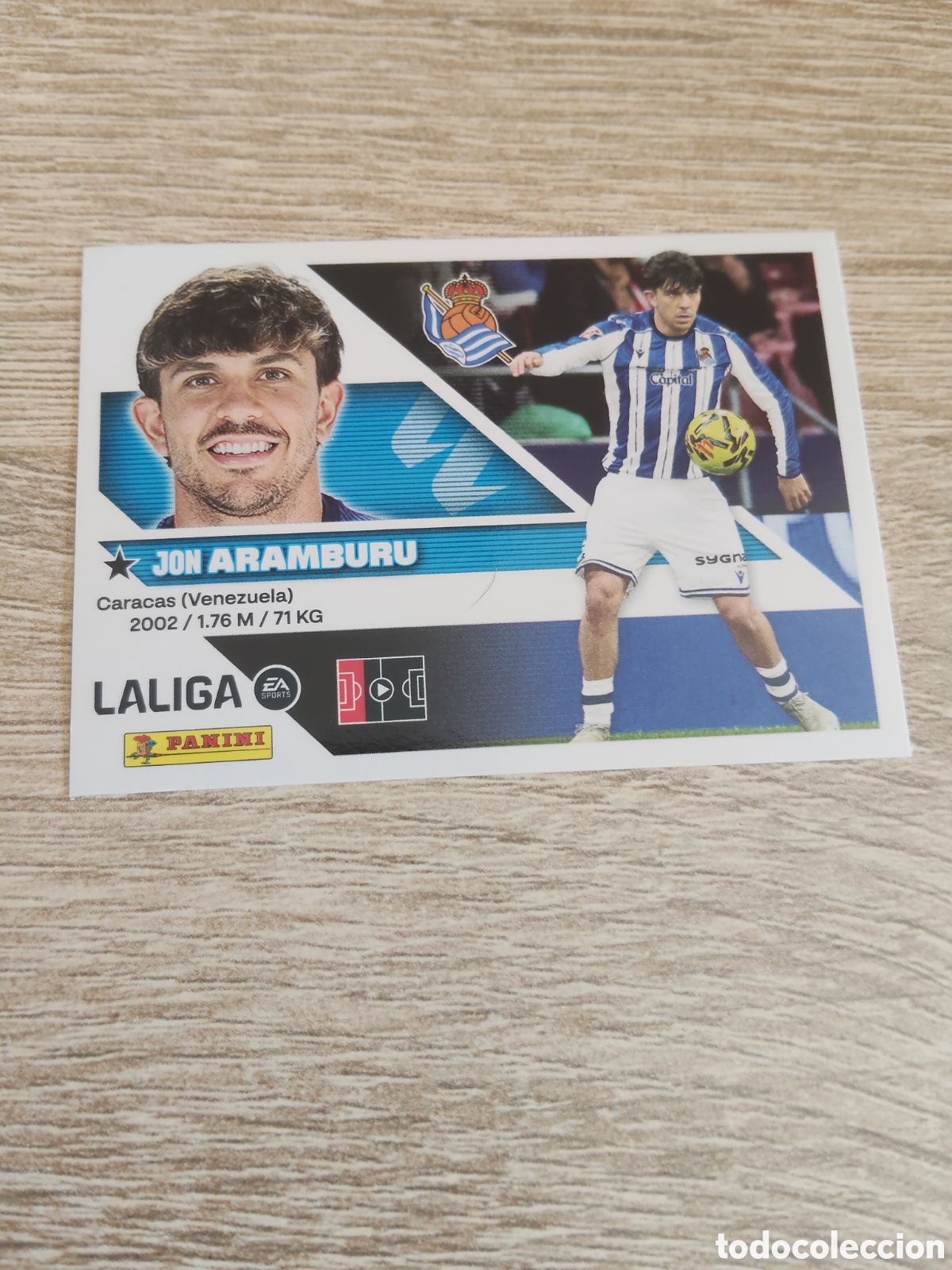 Cromos de f&uacute;tbol: Aramburu Real Sociedad liga 2026 2027 26 27 ediciones este