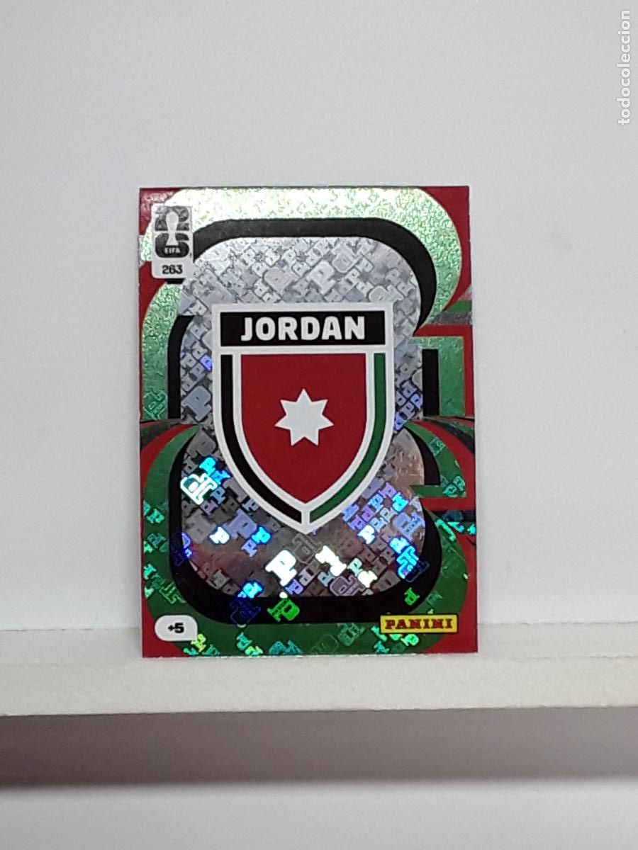 Figurine di Calcio: ADRENALYN MUNDIAL 2026 WORLD CUP 26 ALBUM PANINI N 263 JORDANIA ESCUDO LOGO