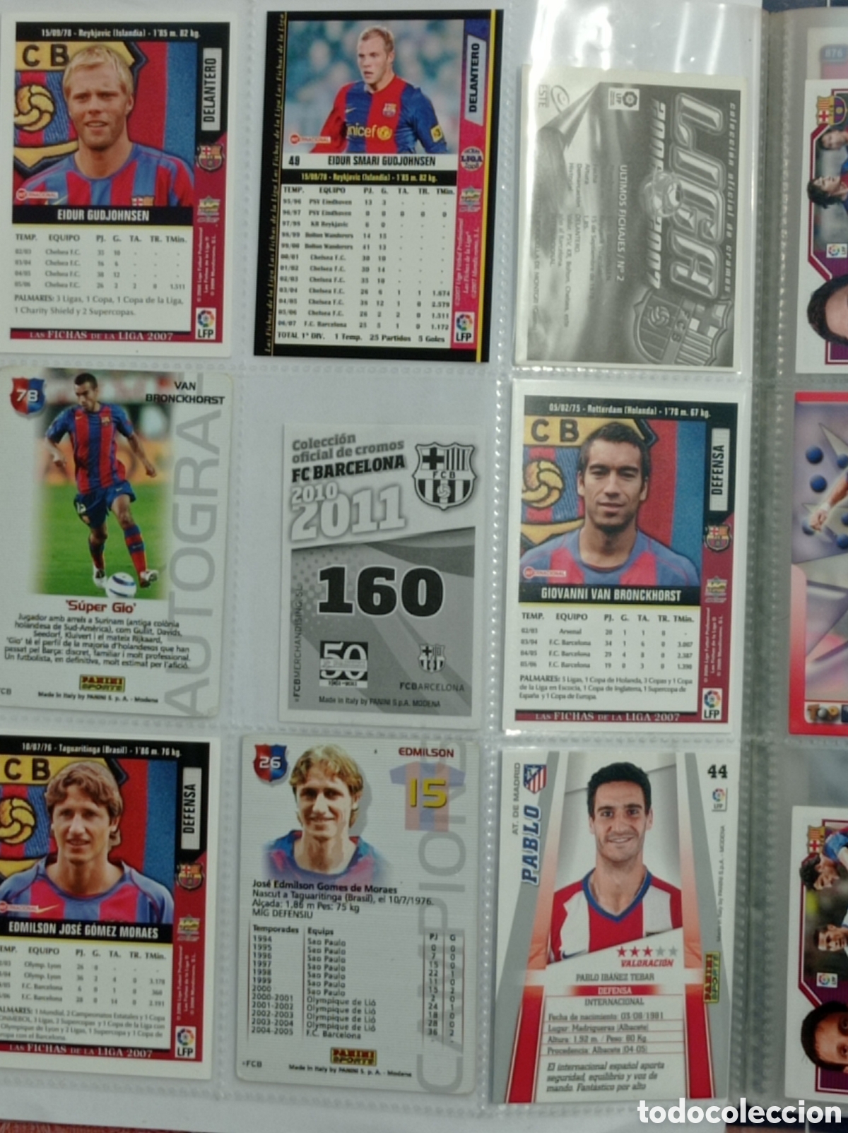 Cromos de f&uacute;tbol: FC BARCELONA. 9 CROMOS - Foto 2