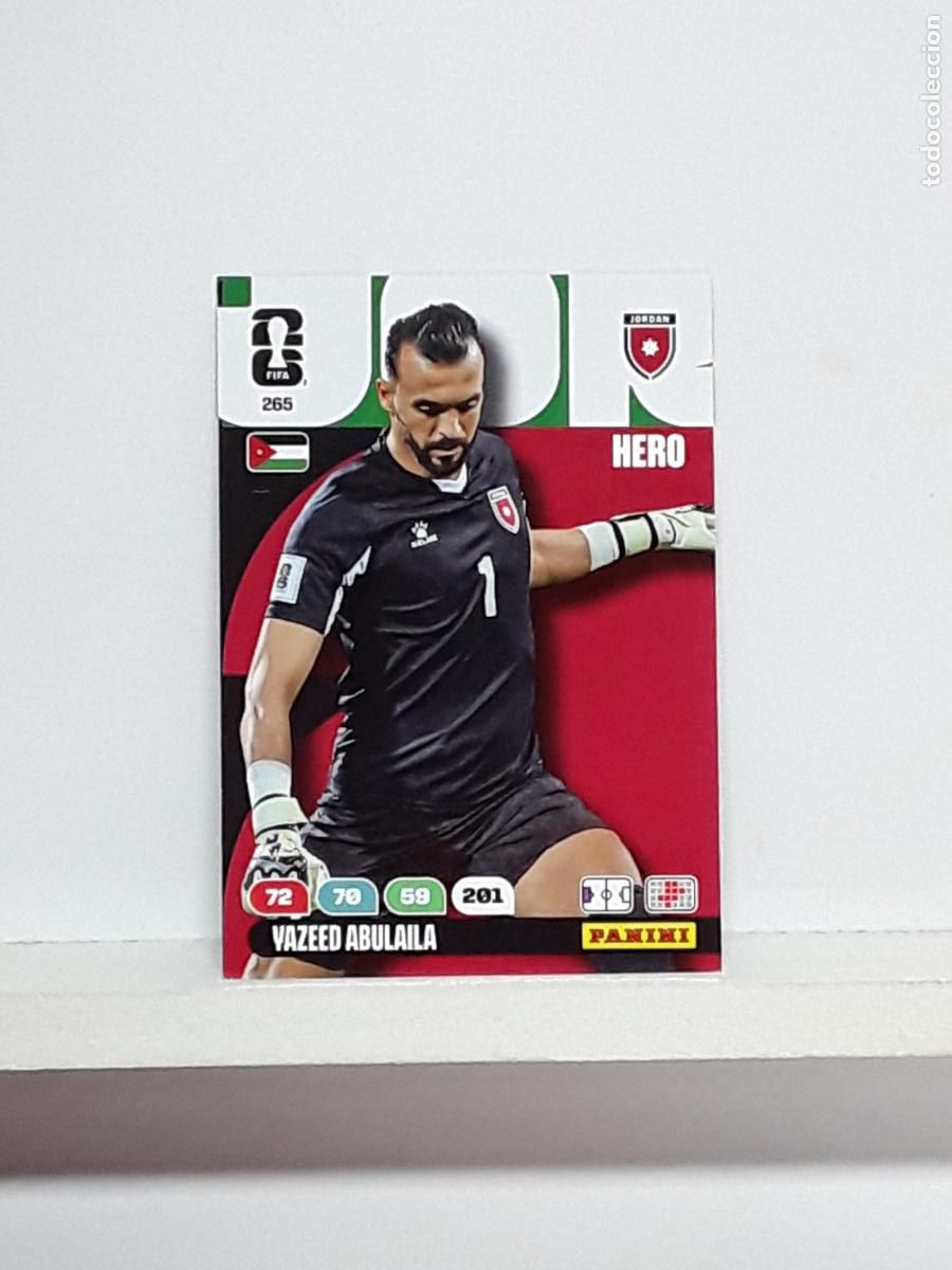 Figurine di Calcio: ADRENALYN MUNDIAL 2026 WORLD CUP 26 ALBUM PANINI N 265 JORDANIA YAZEED ABULAILA