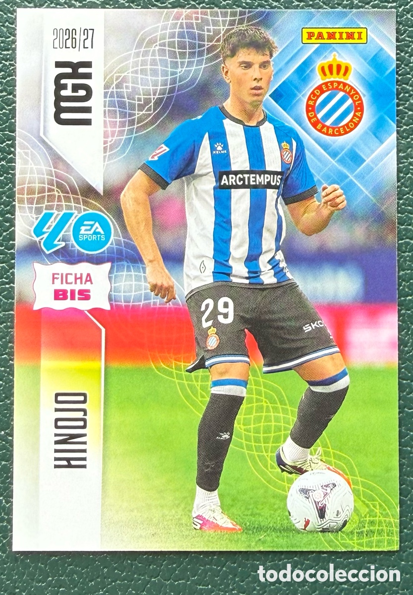 Figurine di Calcio: 170 BIS HINOJO RCD ESPANYOL FICHAS ALBUM MEGACRACKS 2026 2027 MGK 26 27