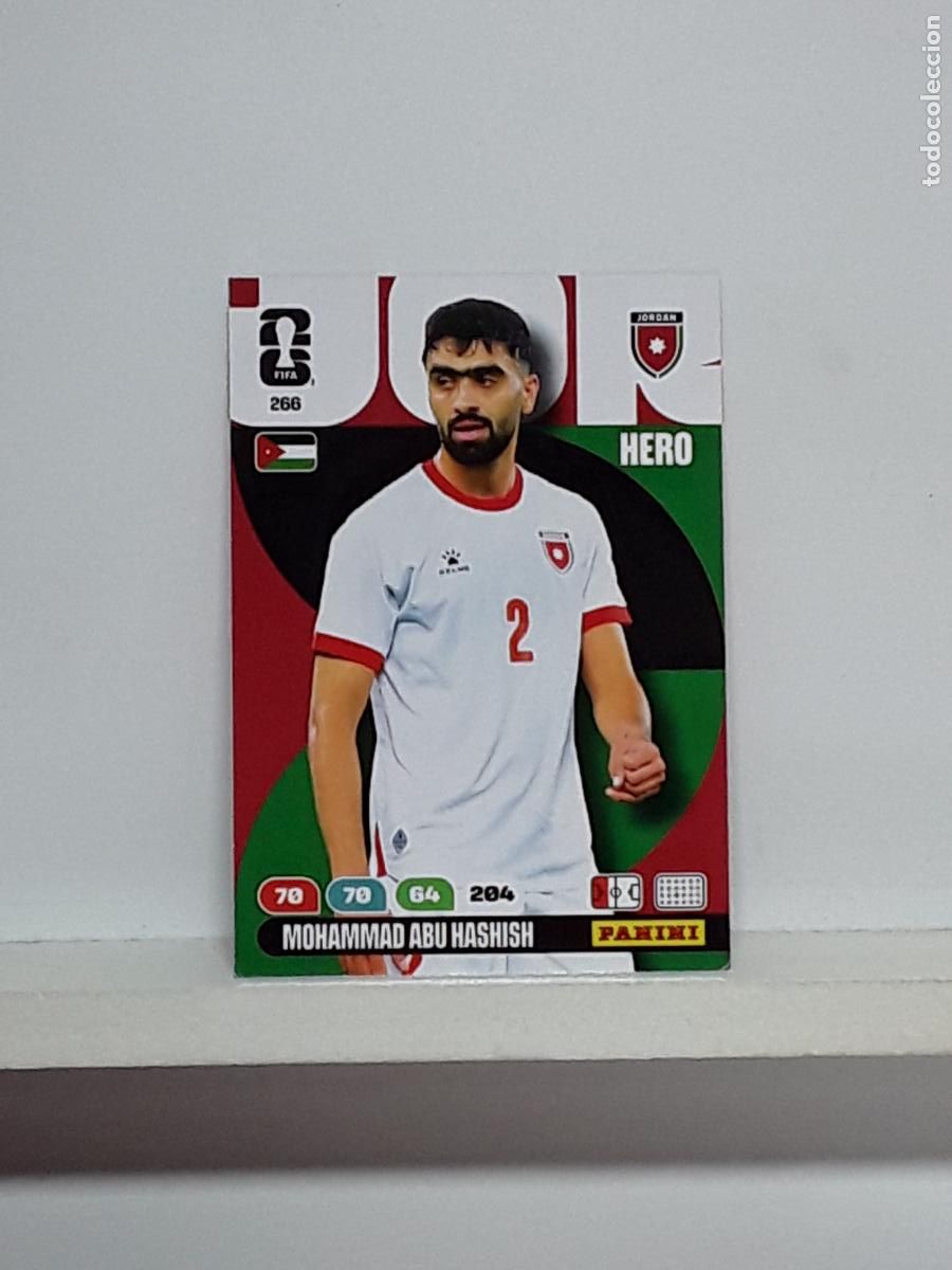 Football Stickers: ADRENALYN MUNDIAL 2026 WORLD CUP 26 ALBUM PANINI N 266 JORDANIA MOHAMMAD ABU HASHISH
