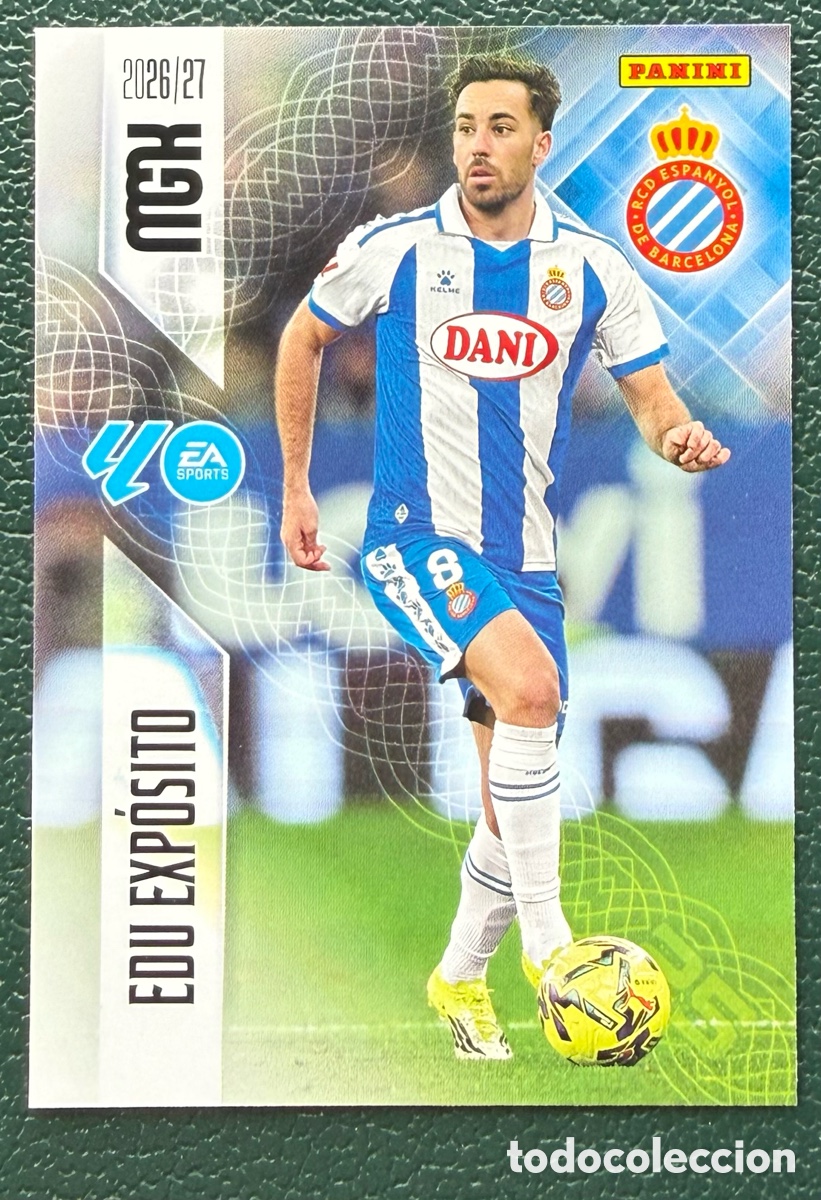Fu&szlig;ball-Sticker: 174 EDU EXPOSITO RCD ESPANYOL FICHAS ALBUM MEGACRACKS 2026 2027 MGK 26 27