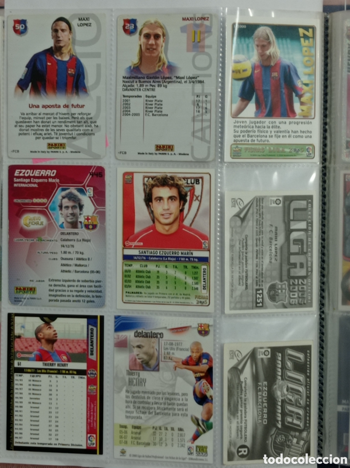Cromos de f&uacute;tbol: FC BARCELONA. 9 CROMOS - Foto 2