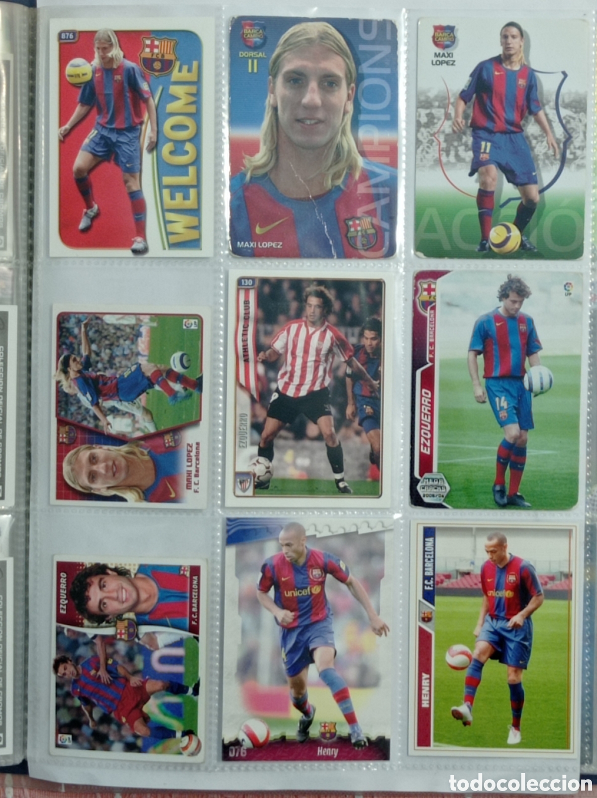 Football Stickers: FC BARCELONA. 9 CROMOS