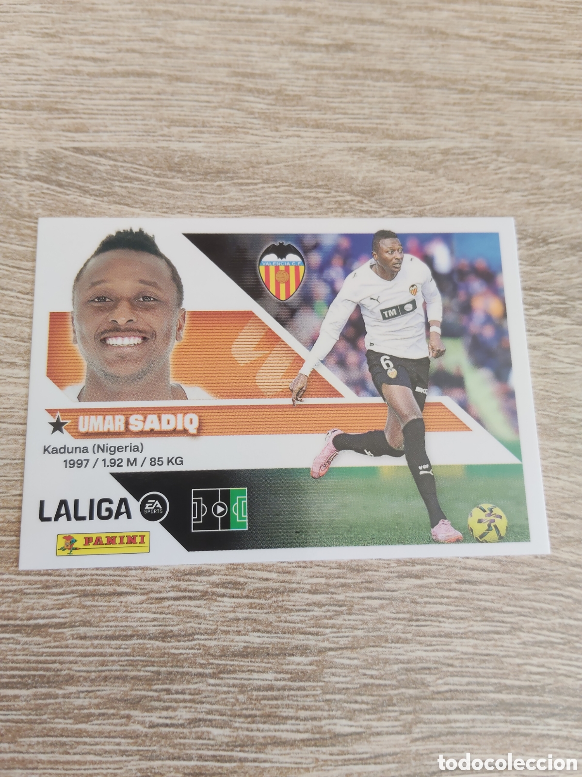 Cromos de f&uacute;tbol: Sadiq Valencia liga 2026 2027 26 27 ediciones este