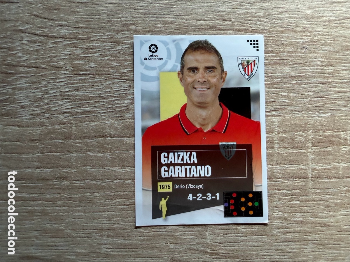 Cromos de f&uacute;tbol: GAIZKA GARITANO ENTRENADOR N&ordm; 1 ATHLETIC CLUB CROMO COLECCIONES ESTE LALIGA 2020 2021 20 21