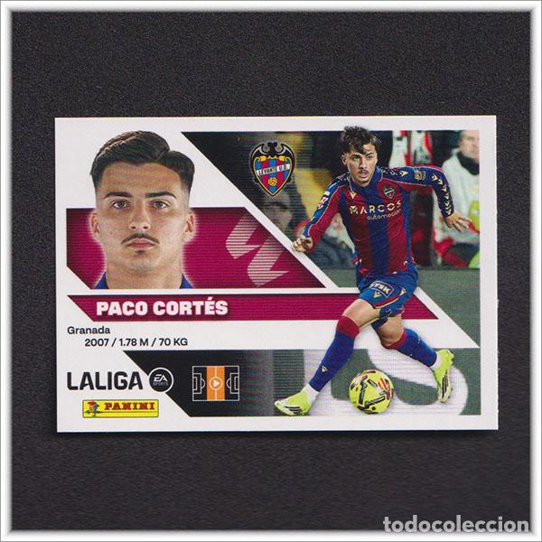 Cromos de f&uacute;tbol: LIGA ESTE 2026 2027 26 27 PANINI PACO CORTES 14B 14 B LEVANTE COLECCI&Oacute;N ALBUM 1&ordf; EDICI&Oacute;N