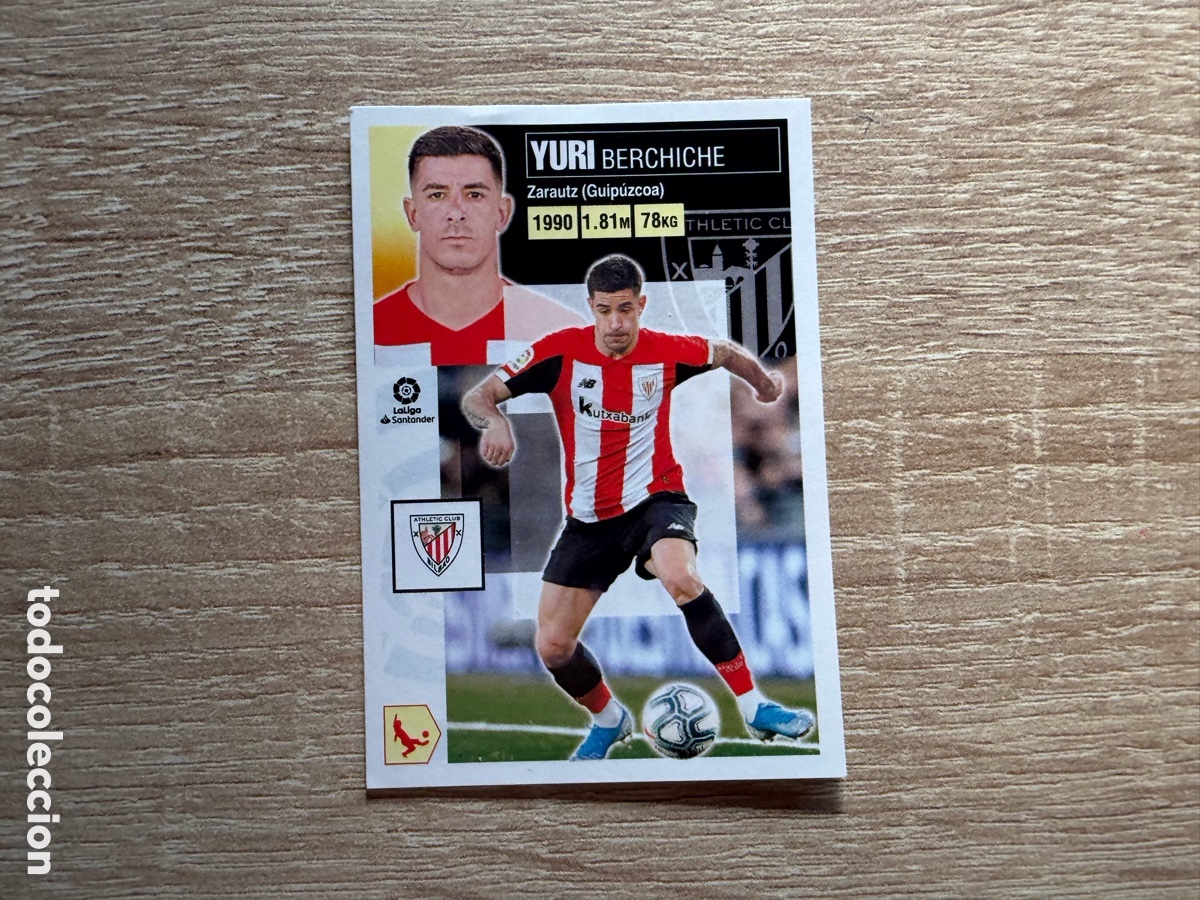 Cromos de f&uacute;tbol: YURI N&ordm; 9 ATHLETIC CLUB CROMO COLECCIONES ESTE LALIGA 2020 2021 20 21