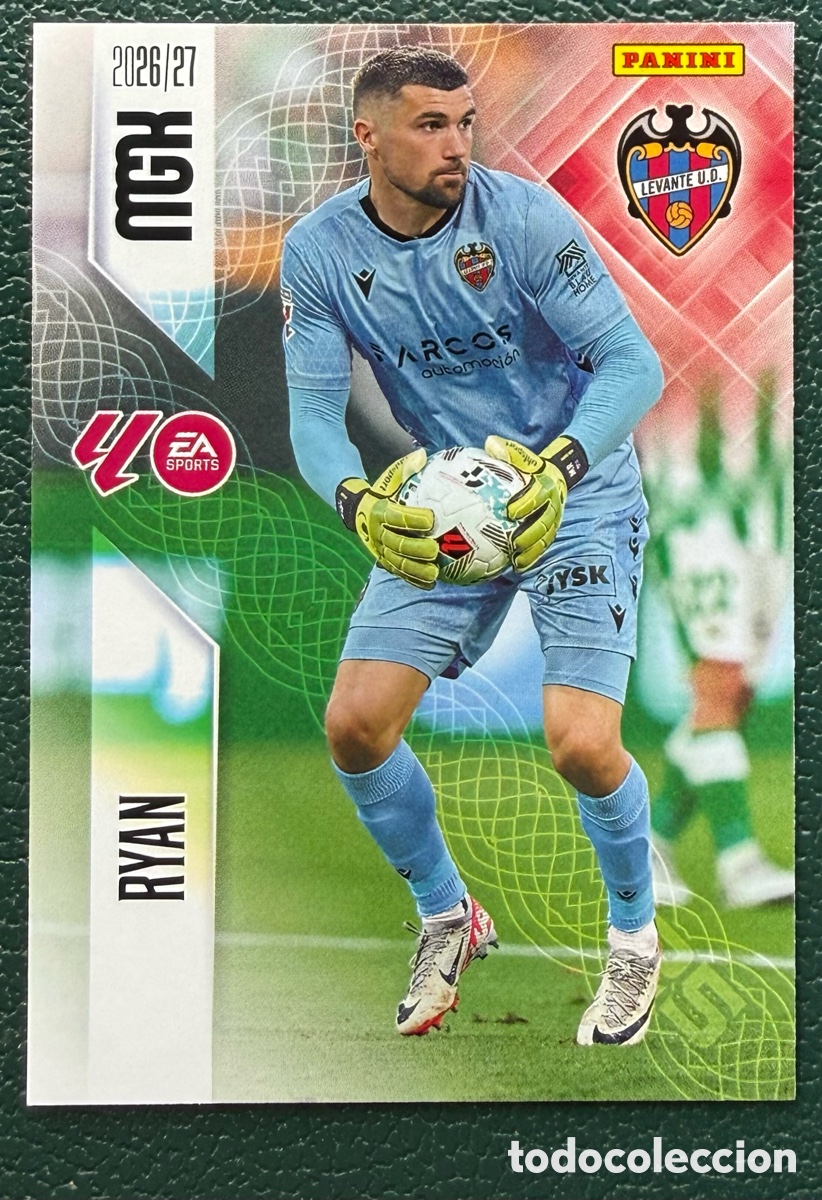 Football Stickers: 200 RYAN LEVANTE UD FICHAS ALBUM MEGACRACKS 2026 2027 MGK 26 27