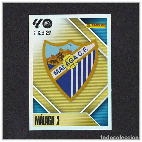 Cromos de f&uacute;tbol: LIGA ESTE 2026 2027 26 27 PANINI ESCUDO 1 M&Aacute;LAGA COLECCI&Oacute;N ALBUM 1&ordf; EDICI&Oacute;N