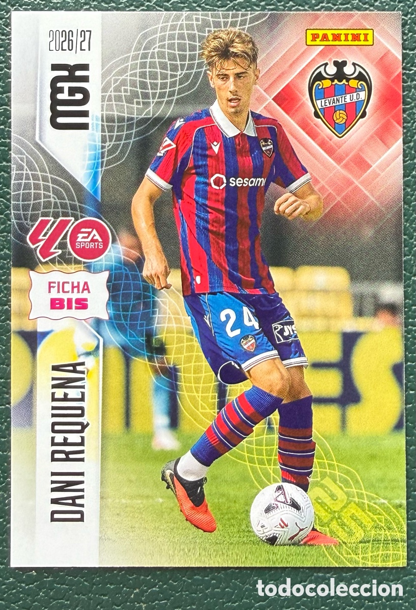 Football Stickers: 208 BIS DANI REQUENA LEVANTE UD FICHAS ALBUM MEGACRACKS 2026 2027 MGK 26 27