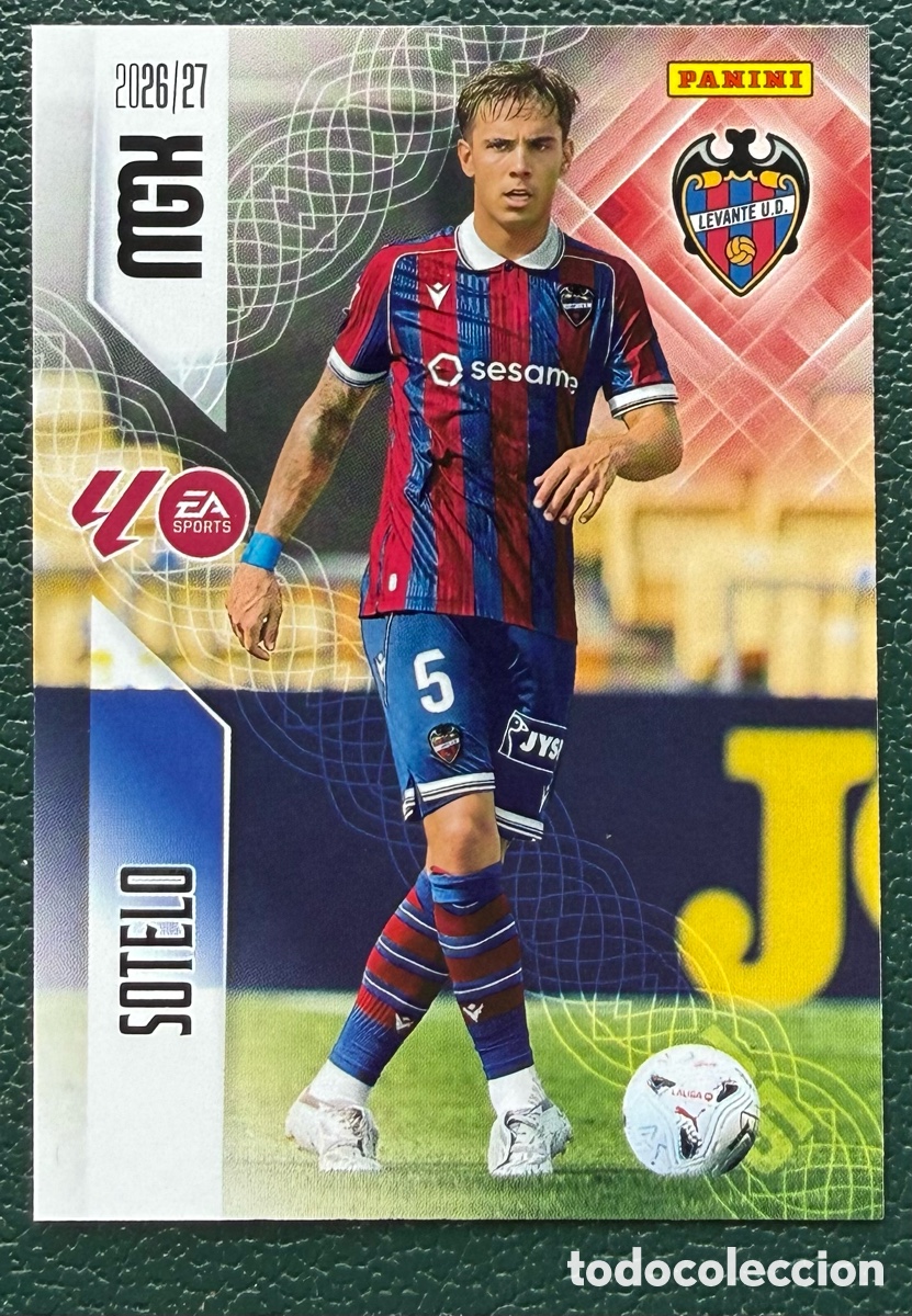 Cromos de f&uacute;tbol: 209 SOTELO LEVANTE UD FICHAS ALBUM MEGACRACKS 2026 2027 MGK 26 27
