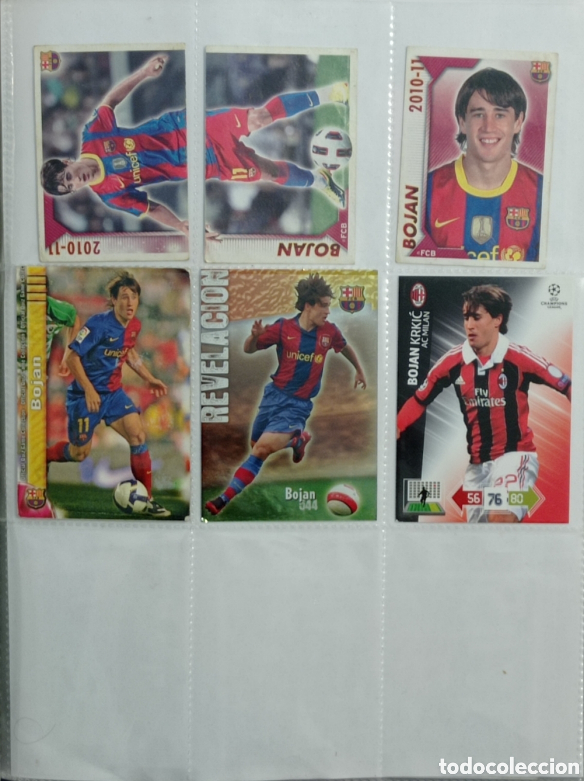Cartes &agrave; collectionner de Football: BOJAN KRKIĆ, FC BARCELONA. 6 CROMOS