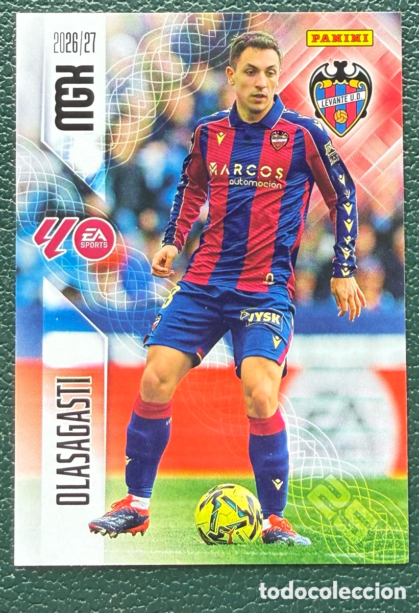 Cartes &agrave; collectionner de Football: 210 OLASAGASTI LEVANTE UD FICHAS ALBUM MEGACRACKS 2026 2027 MGK 26 27