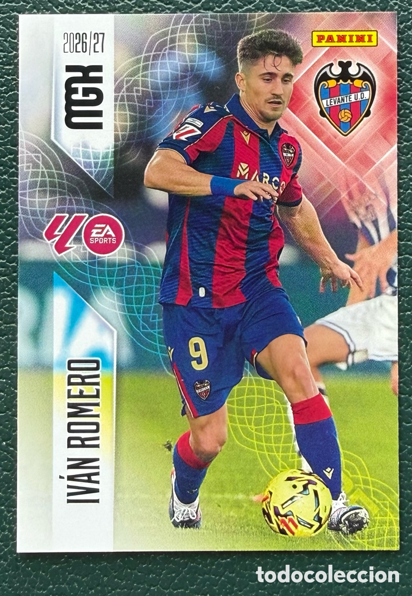 Cromos de f&uacute;tbol: 214 IVAN ROMERO LEVANTE UD FICHAS ALBUM MEGACRACKS 2026 2027 MGK 26 27
