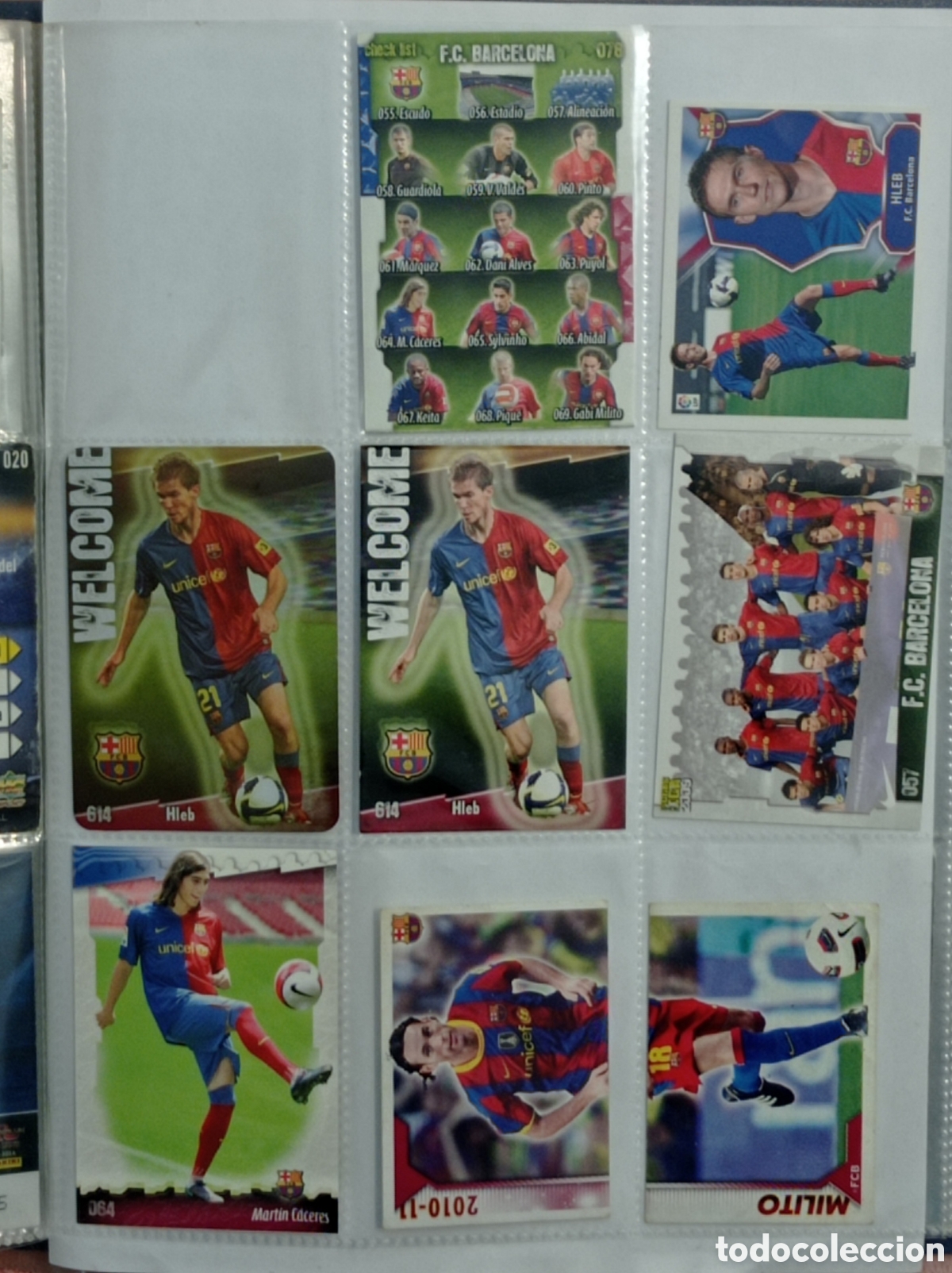 Cromos de f&uacute;tbol: FC BARCELONA. 8 CROMOS